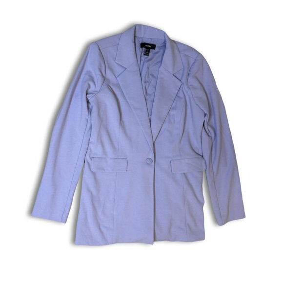 Forever 21 Purple Oversized Blazer - Size Large - Picture 7 of 8